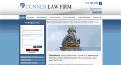 Desktop Screenshot of connerlawfirm.com