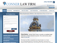 Tablet Screenshot of connerlawfirm.com