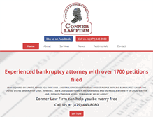 Tablet Screenshot of connerlawfirm.net